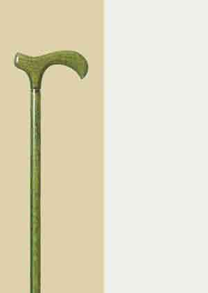 英国製メルボルン一本杖/オリーブグリーン
