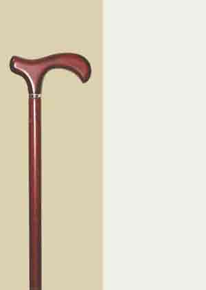 英国製メルボルン一本杖/バーガンディ